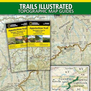 Appalachian Trail Narrow Wall Map (Maine to Georgia)